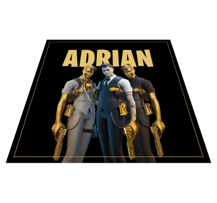 Tapis vinyle ado personnages de trio personnalisés - TenStickers