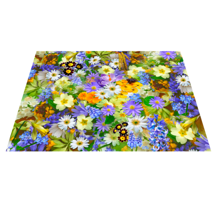Tapis vinyle plantes concept de fleur vivante - TenStickers
