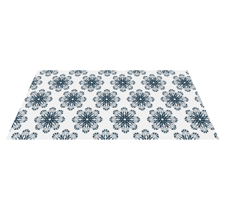 Tapis vinyle noël flocon de neige complexe - TenStickers