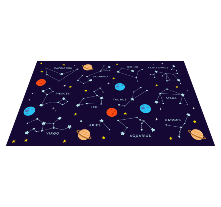 Tapis vinyle autres tapis zodiaque céleste - TenStickers