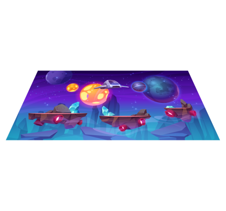 Tapis vinyle autres tapis aventure intergalactique - TenStickers