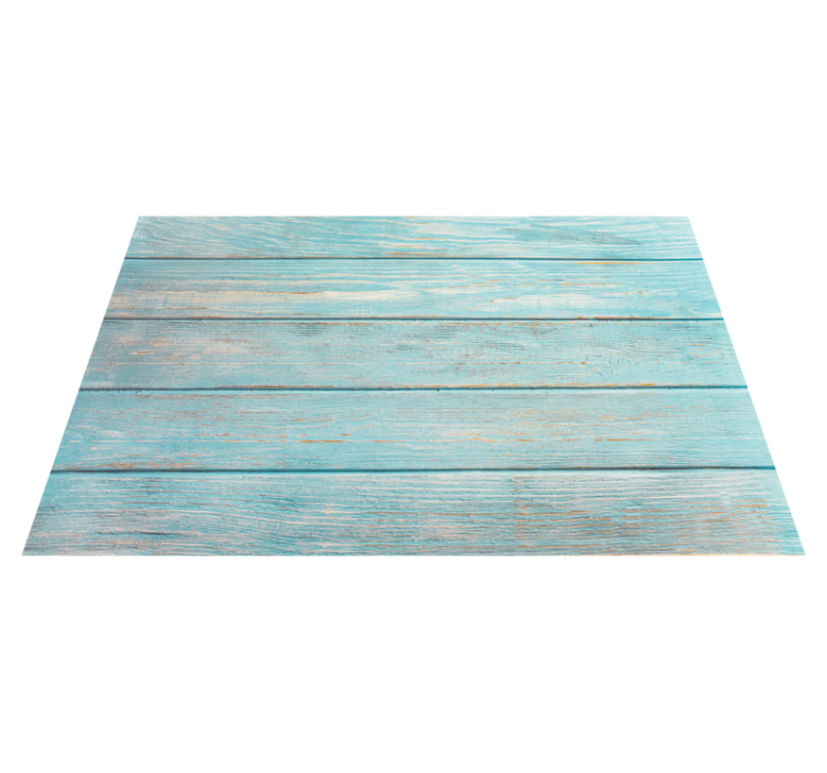 Tapis vinyle salle de bain panneaux aqua vieillis - TenStickers