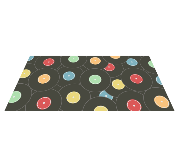 Tapis vinyle ado disques vinyles vibrants - TenStickers
