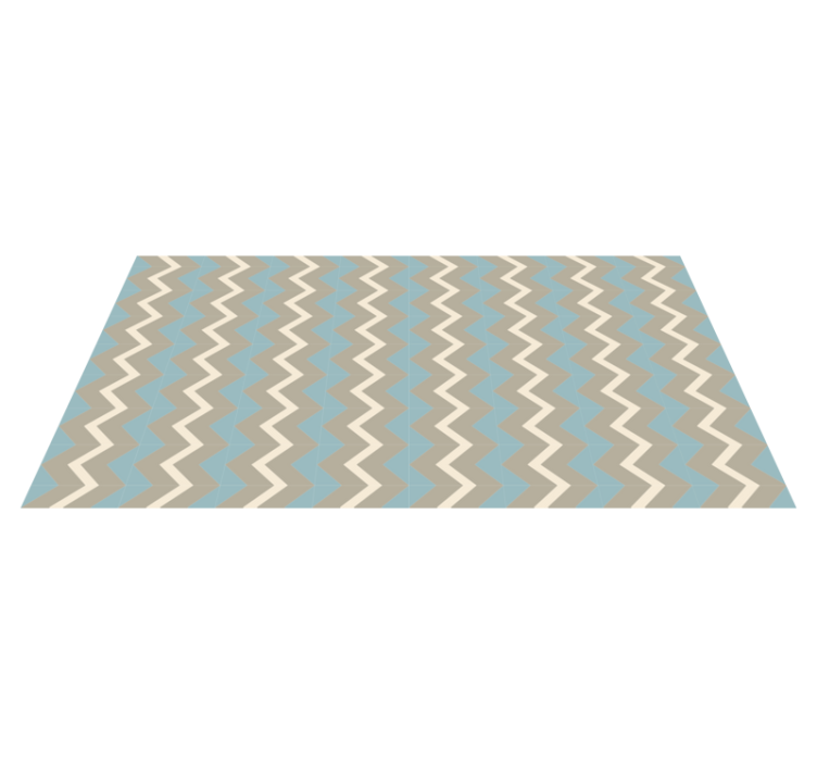 Tapis vinyle rayures style motif à chevrons - TenStickers