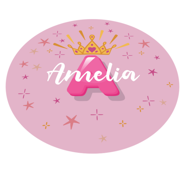Tapis vinyle autres tapis prénom personnalisé de princesse - TenStickers