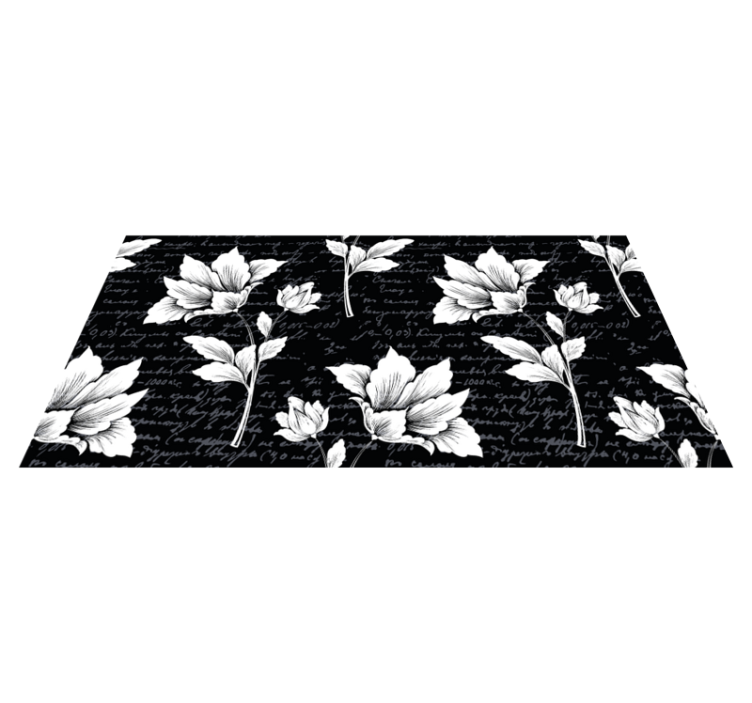 Tapis vinyle plantes élément botanique gracieux - TenStickers