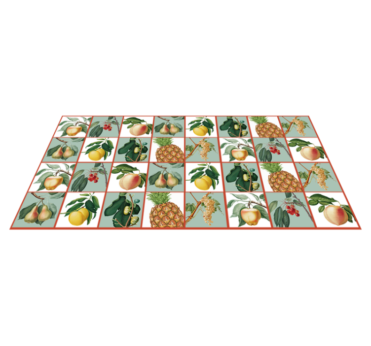 Tapis vinyle cuisine Conception de fruits frais - TenStickers