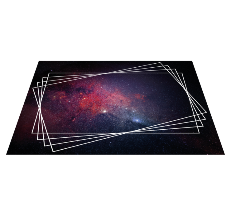 Tapis vinyle design moderne modèles de nébuleuses cosmiques - TenStickers