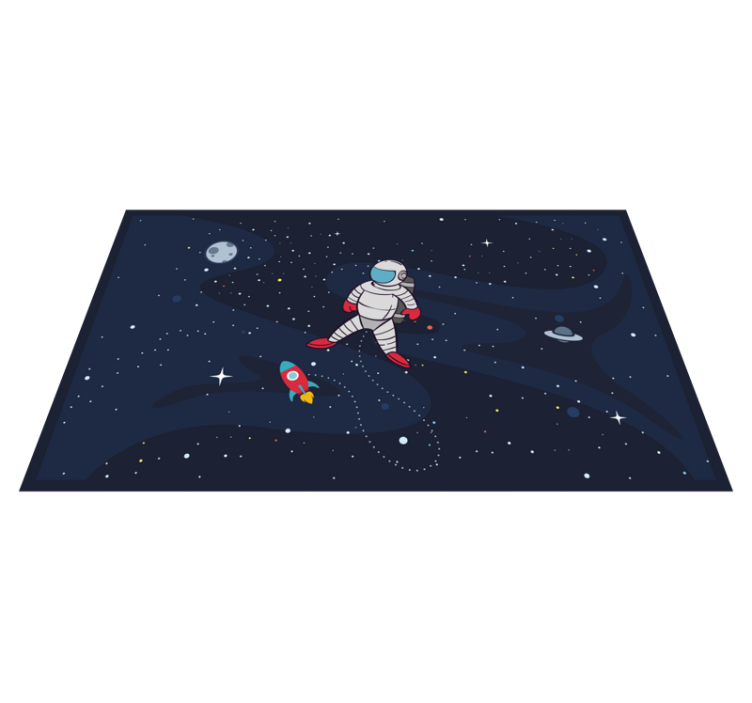 Tapis vinyle étoile voyage céleste - TenStickers