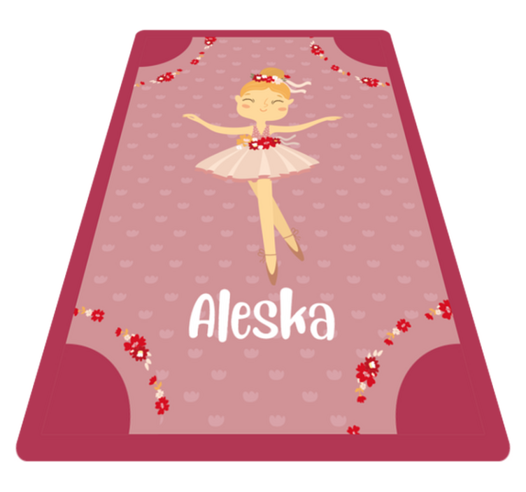 Tapis vinyle personnalisé pièce de ballerine - TenStickers