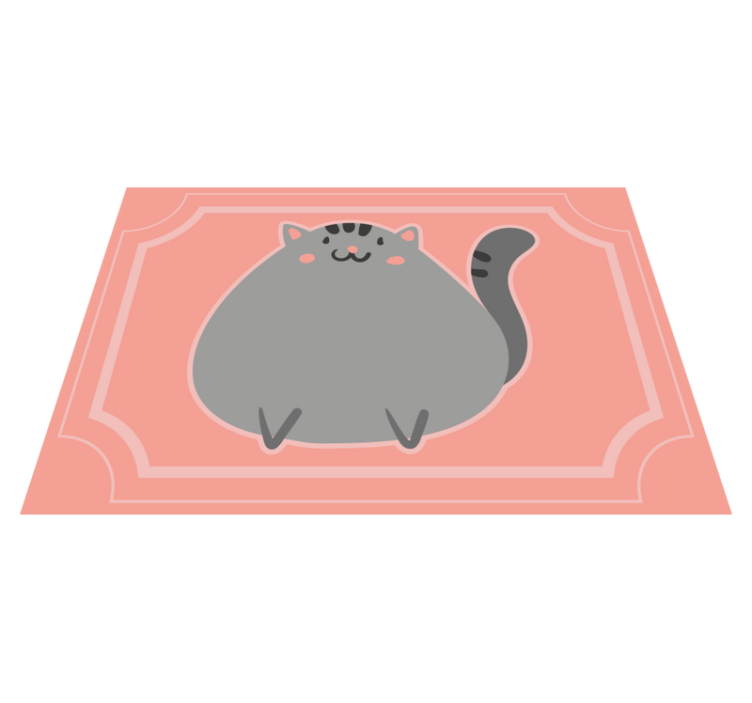 Tapis vinyle autres tapis adorable œuvre d'art féline - TenStickers