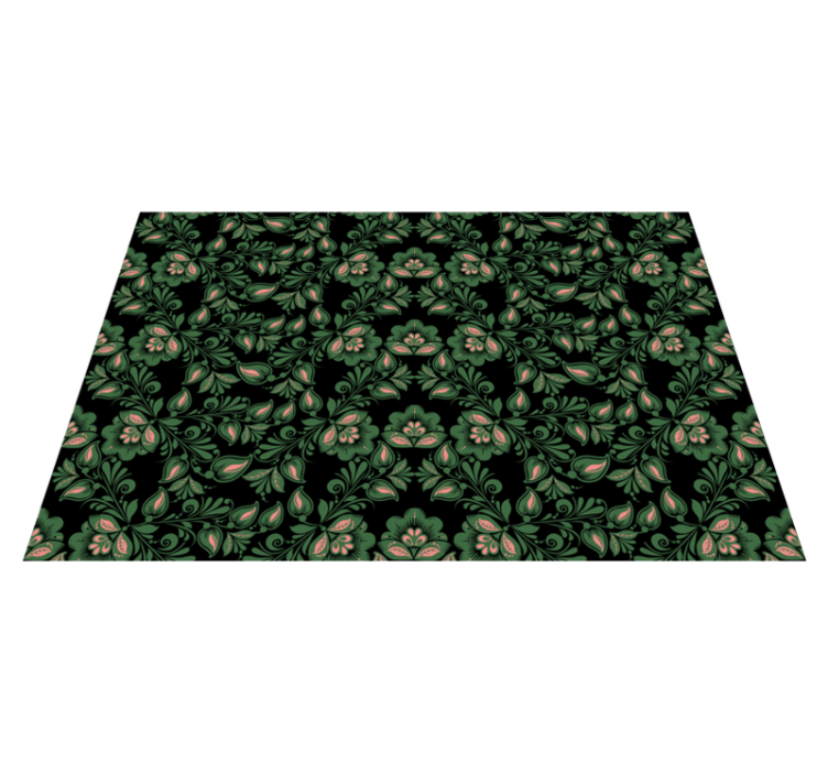 Tapis vinyle plantes motif de verdure botanique - TenStickers