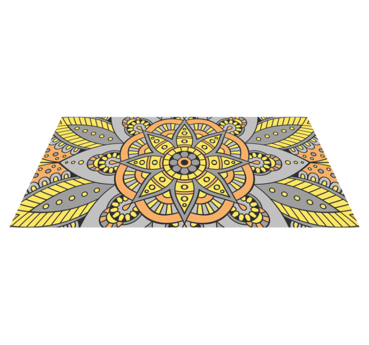 Tapis vinyle mandala motif mandala élégant - TenStickers