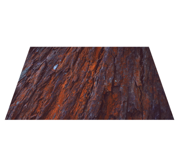 Tapis vinyle imitation parquet écorce rustique - TenStickers