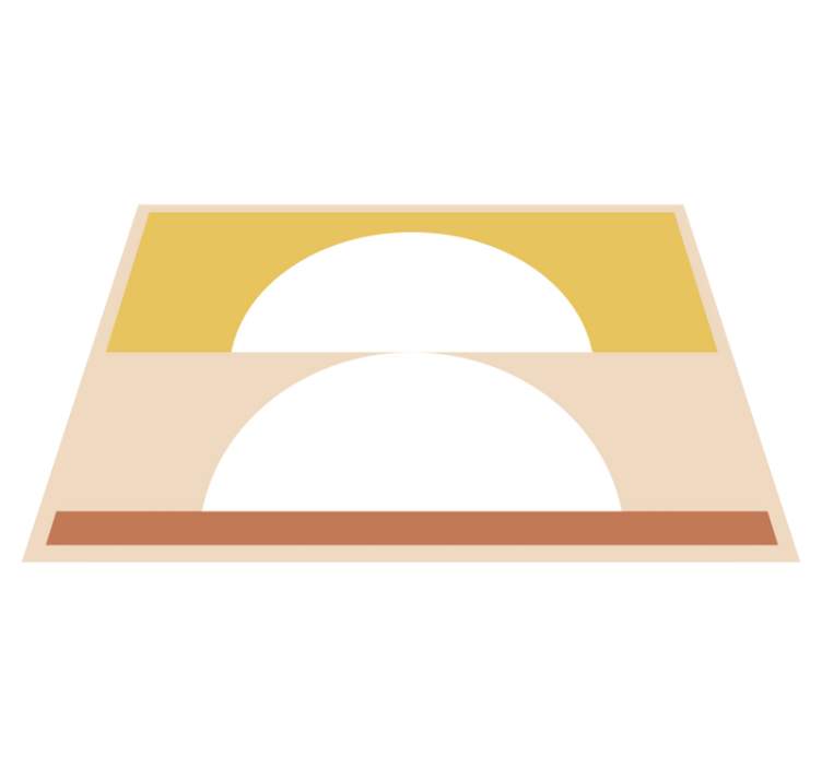 Tapis vinyle minimaliste minimalisme circulaire - TenStickers