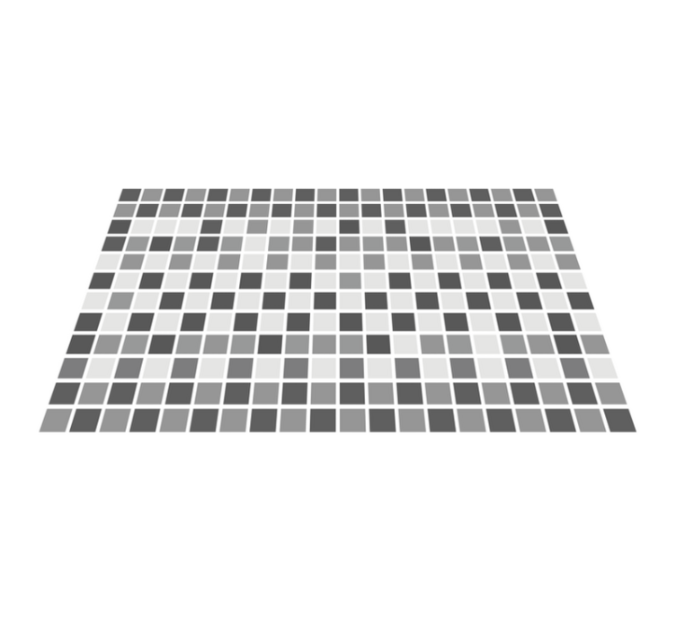 Tapis vinyle salle de bain nuances de gris - TenStickers