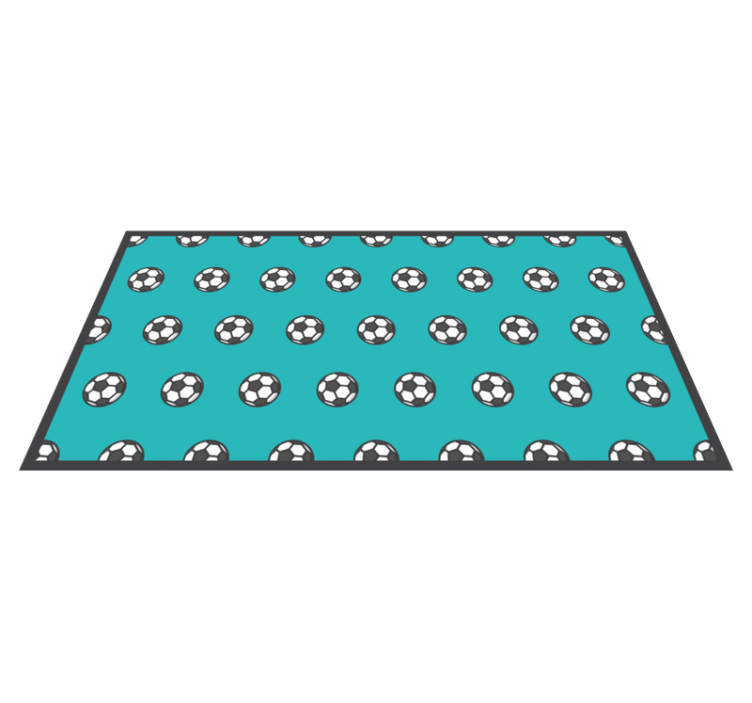 Tapis vinyle jeux motif ballon de football - TenStickers