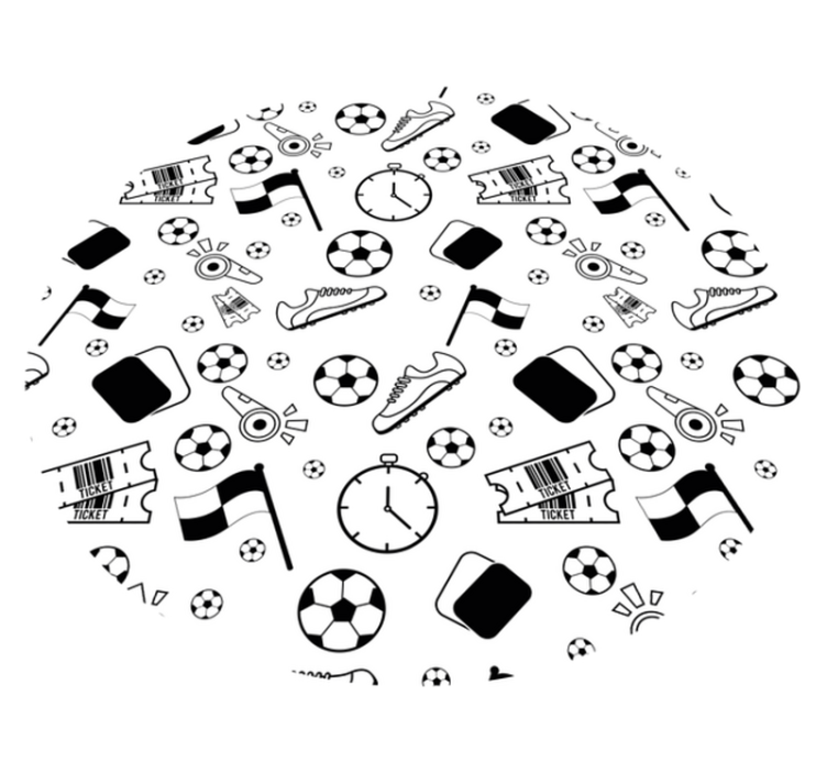 Tapis vinyle jeux divertissement sur le thème du sport - TenStickers