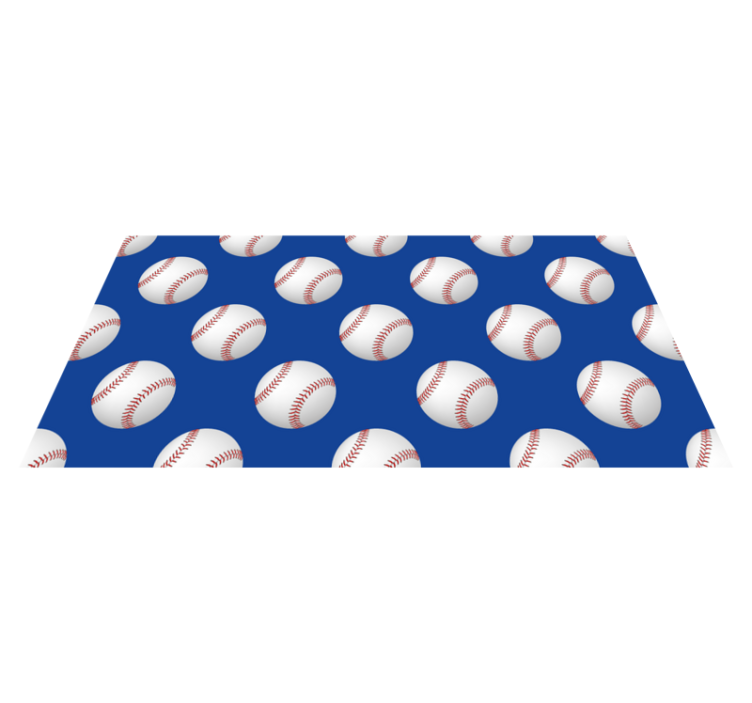 Tapis vinyle jeux motif de baseball - TenStickers
