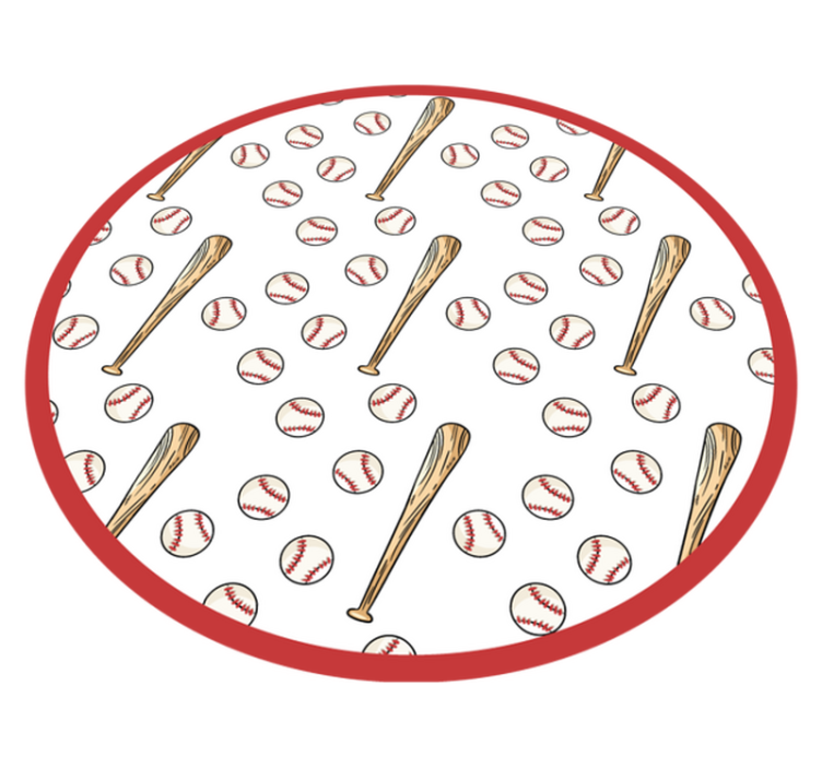 Tapis vinyle jeux plaisir de la saison de baseball - TenStickers
