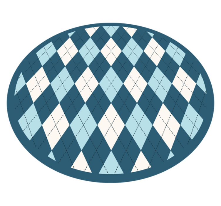 Tapis vinyle géométrique élégance du motif diamant - TenStickers