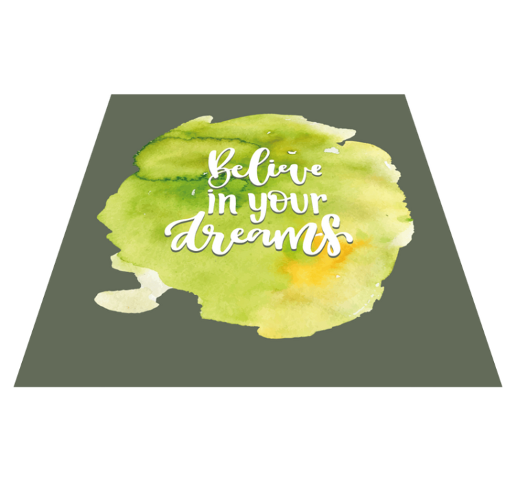 Tapis vinyle citation confiance dans les aspirations - TenStickers