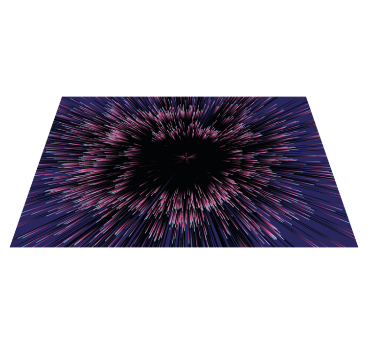 Tapis vinyle moderne Lignes radiales et abstrait - TenStickers