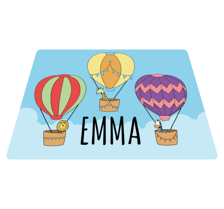 Tapis vinyle personnalisé airs chauds colorés - TenStickers