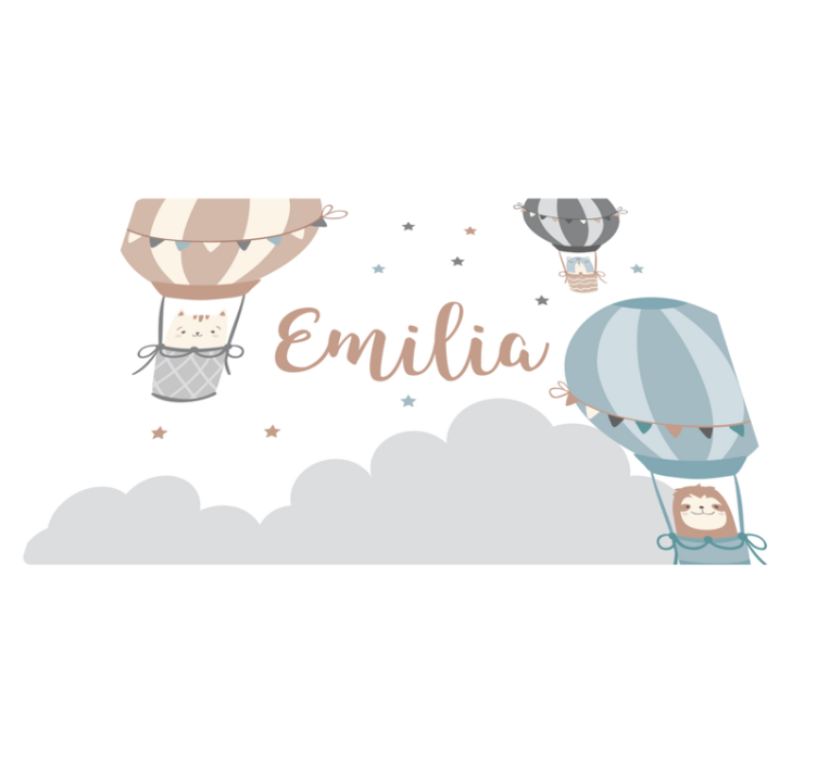 Tapis vinyle personnalisé ballons aériens - TenStickers