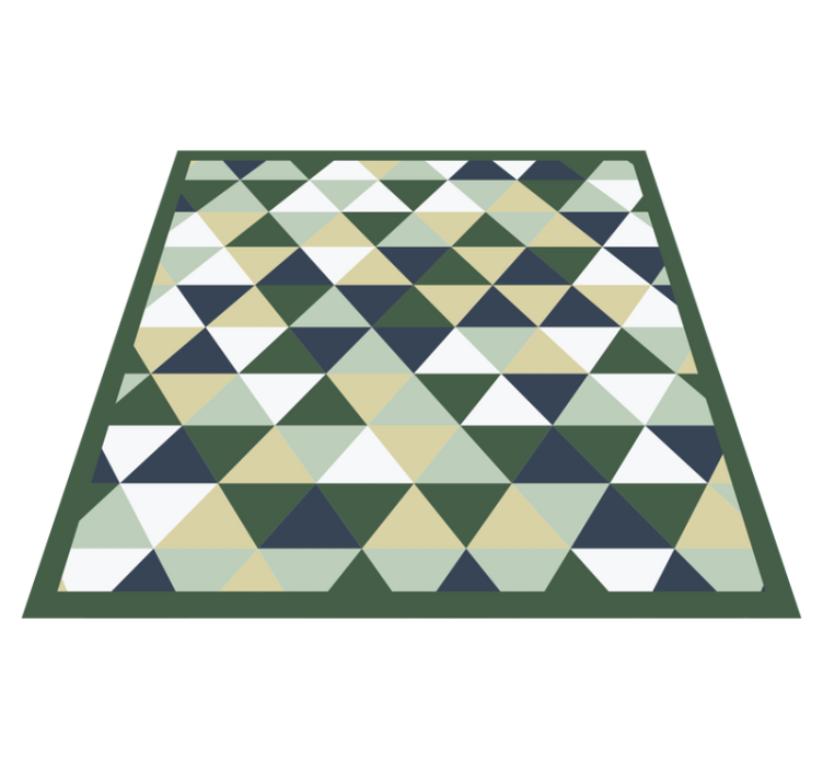 Tapis vinyle géométrique formes triangulaires - TenStickers