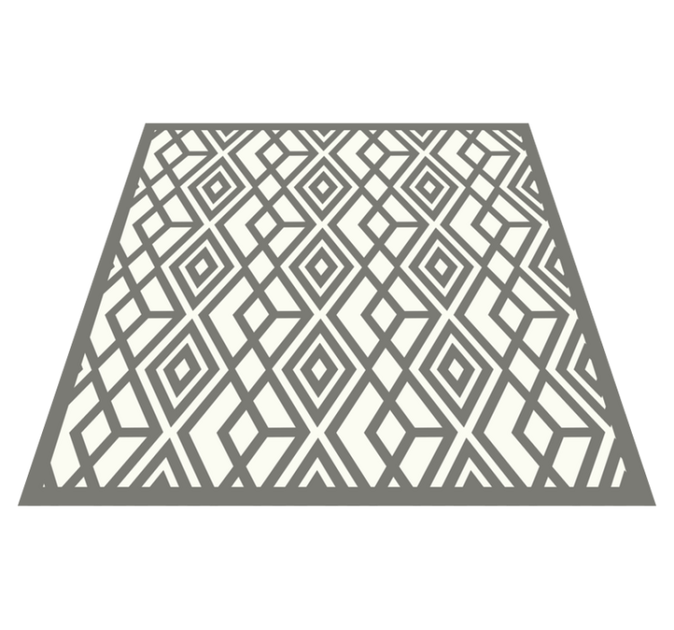 Tapis vinyle géométrique emblème de diamant - TenStickers