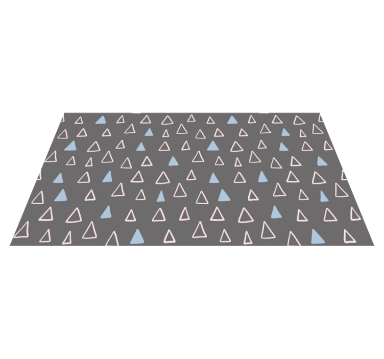 Tapis vinyle géométrique élément triangulaire - TenStickers