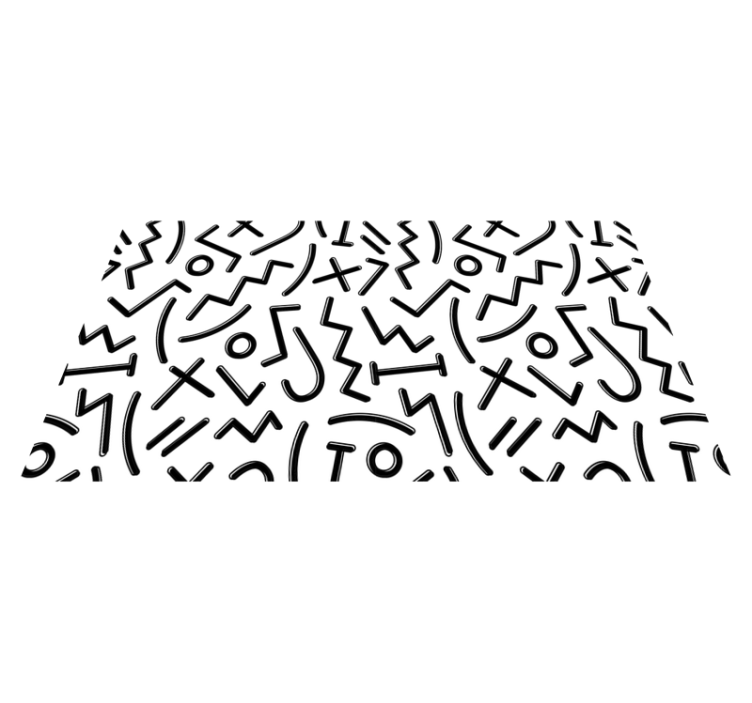 Tapis vinyle autres tapis lignes abstraites dynamiques - TenStickers