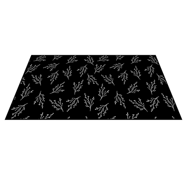 Tapis vinyle nature motifs de branches délicats - TenStickers