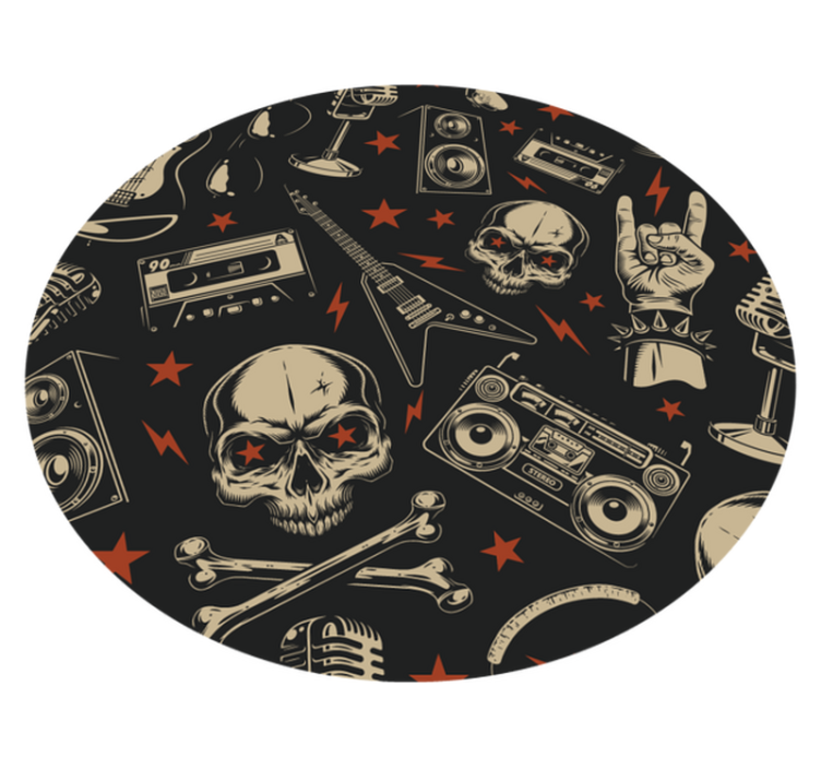 Tapis vinyle ado style de musique rock - TenStickers