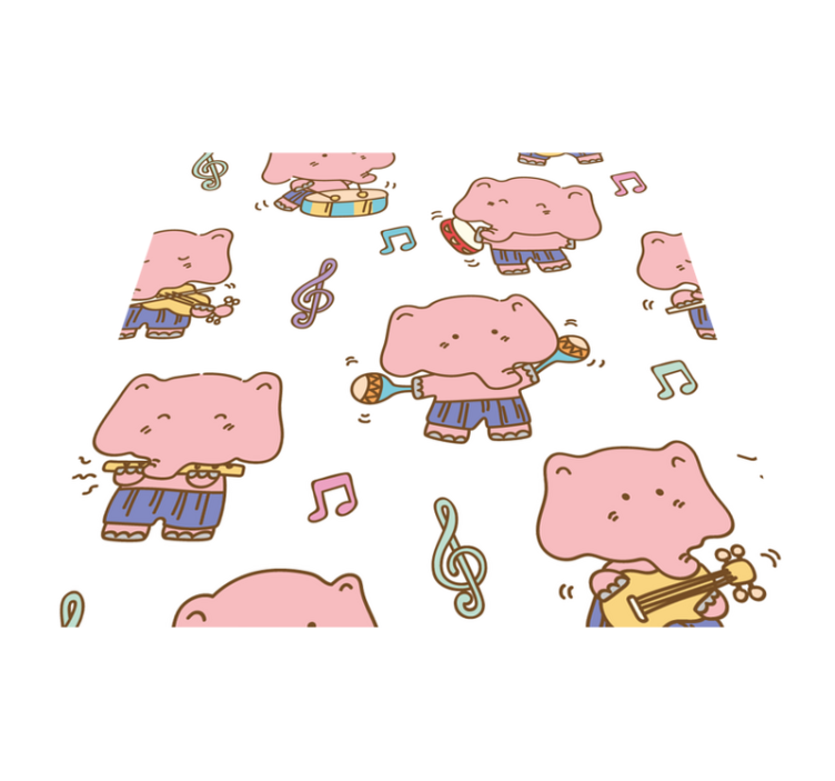 Tapis vinyle autres tapis thème musical des éléphants - TenStickers