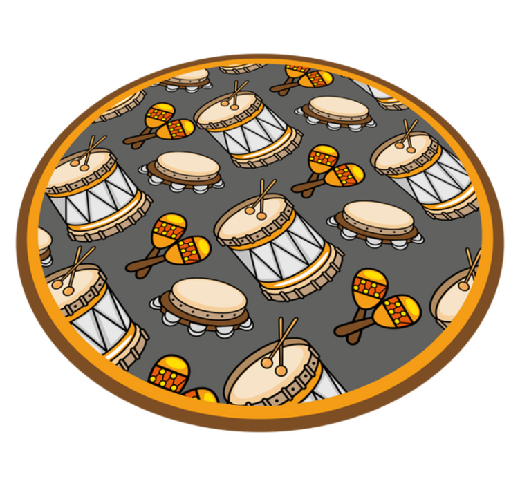 Tapis vinyle autres tapis jeu de motifs de batterie - TenStickers