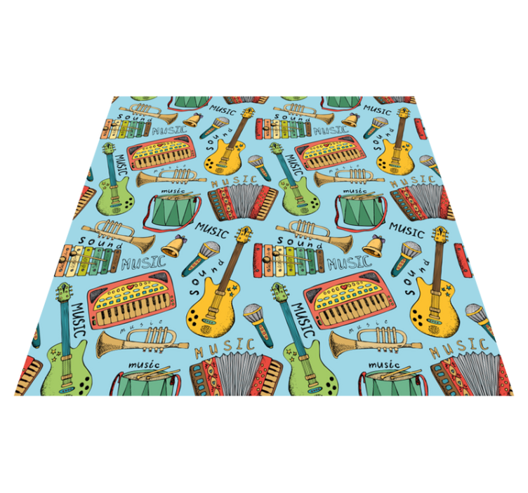 Tapis vinyle autres tapis instruments de musique joyeux - TenStickers