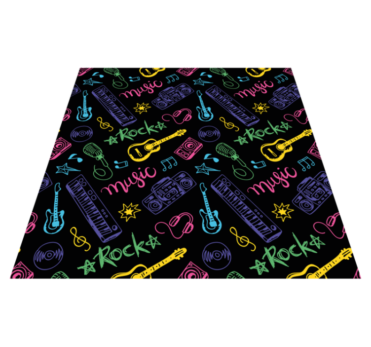 Tapis vinyle autres tapis thème musical coloré - TenStickers
