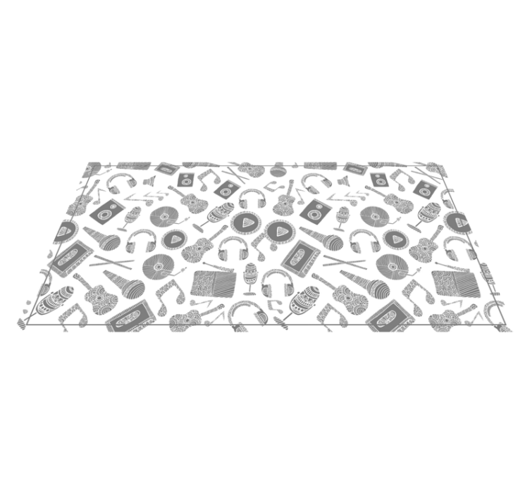 Tapis vinyle autres tapis motif Éléments musicaux - TenStickers
