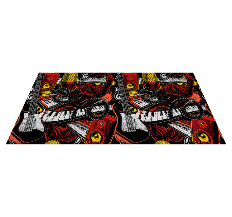 Tapis vinyle autres tapis exposition des composants musicaux - TenStickers