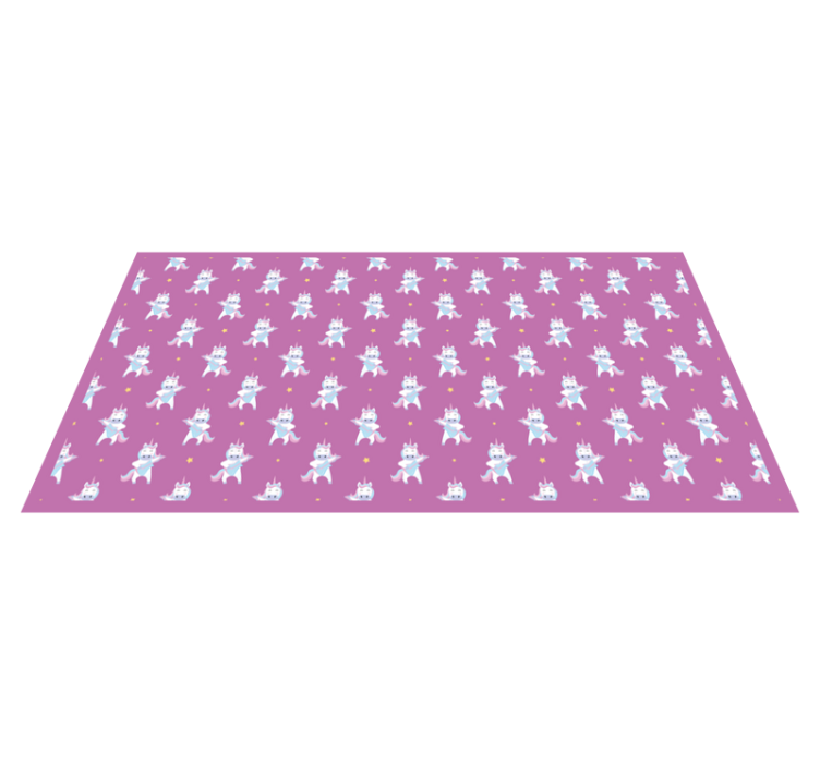 Tapis vinyle autres tapis thème d'aventure de licorne - TenStickers