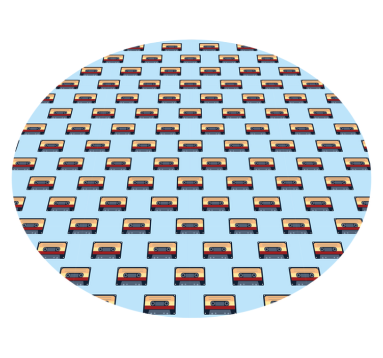 Tapis vinyle vintage concept cassette rétro - TenStickers