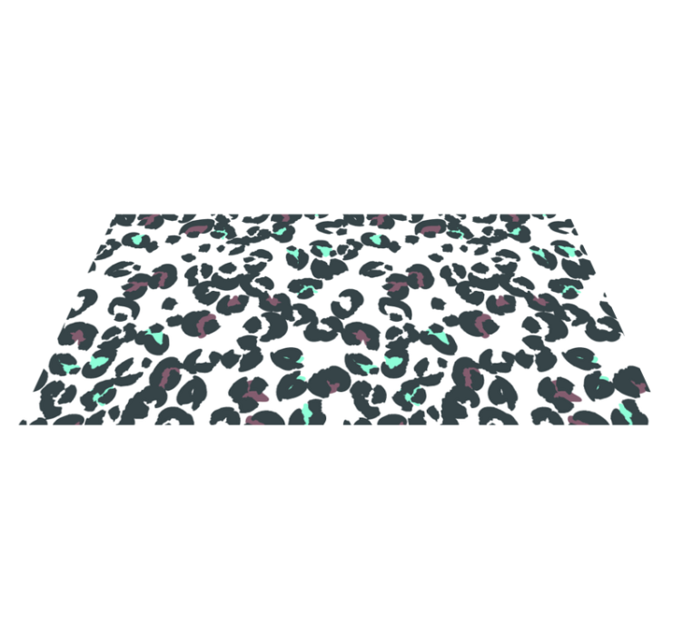 Tapis vinyle motif animal style léopard - TenStickers