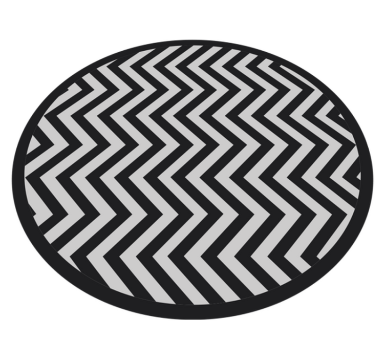 Tapis vinyle géométrique motif à chevrons dynamique - TenStickers