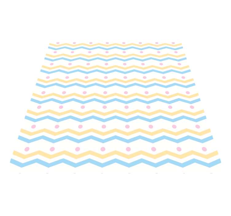 Tapis vinyle pour enfants motif à chevrons coloré - TenStickers