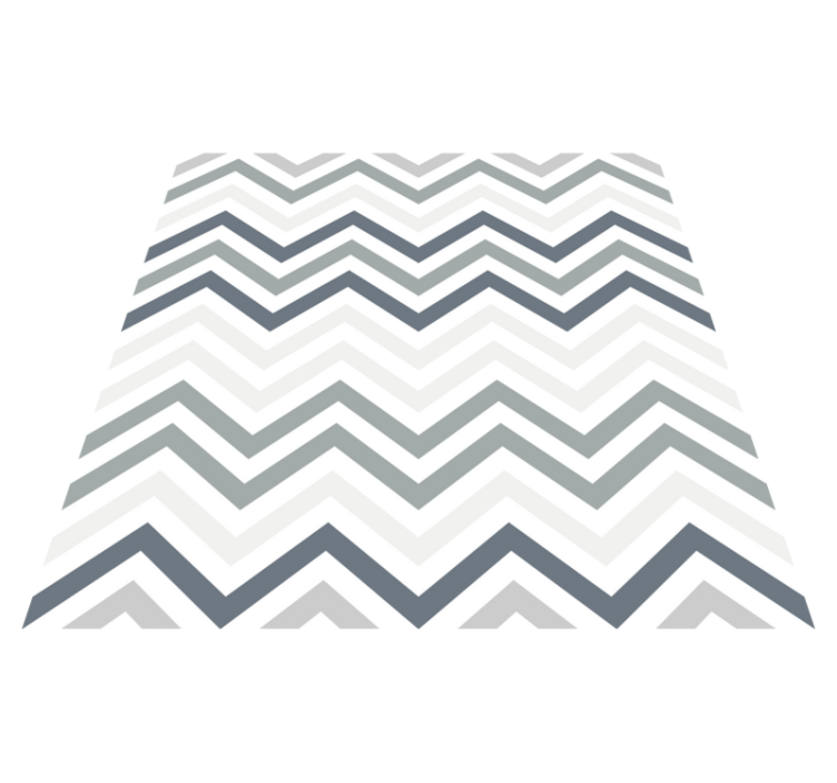 Tapis vinyle géométrique motif chevron chic - TenStickers