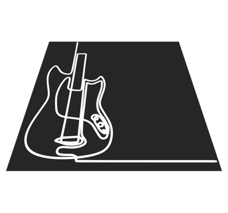 Tapis vinyle minimaliste de guitare électrique - TenStickers