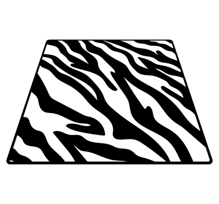 Tapis vinyle motif animal style zèbre - TenStickers