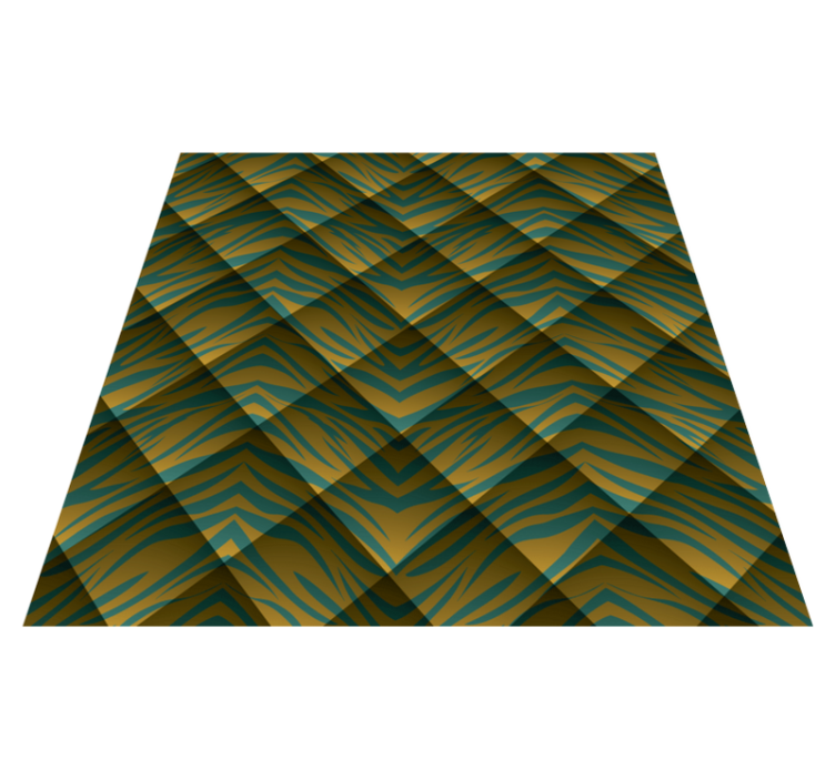 Tapis vinyle motif animal fusion zèbre - TenStickers